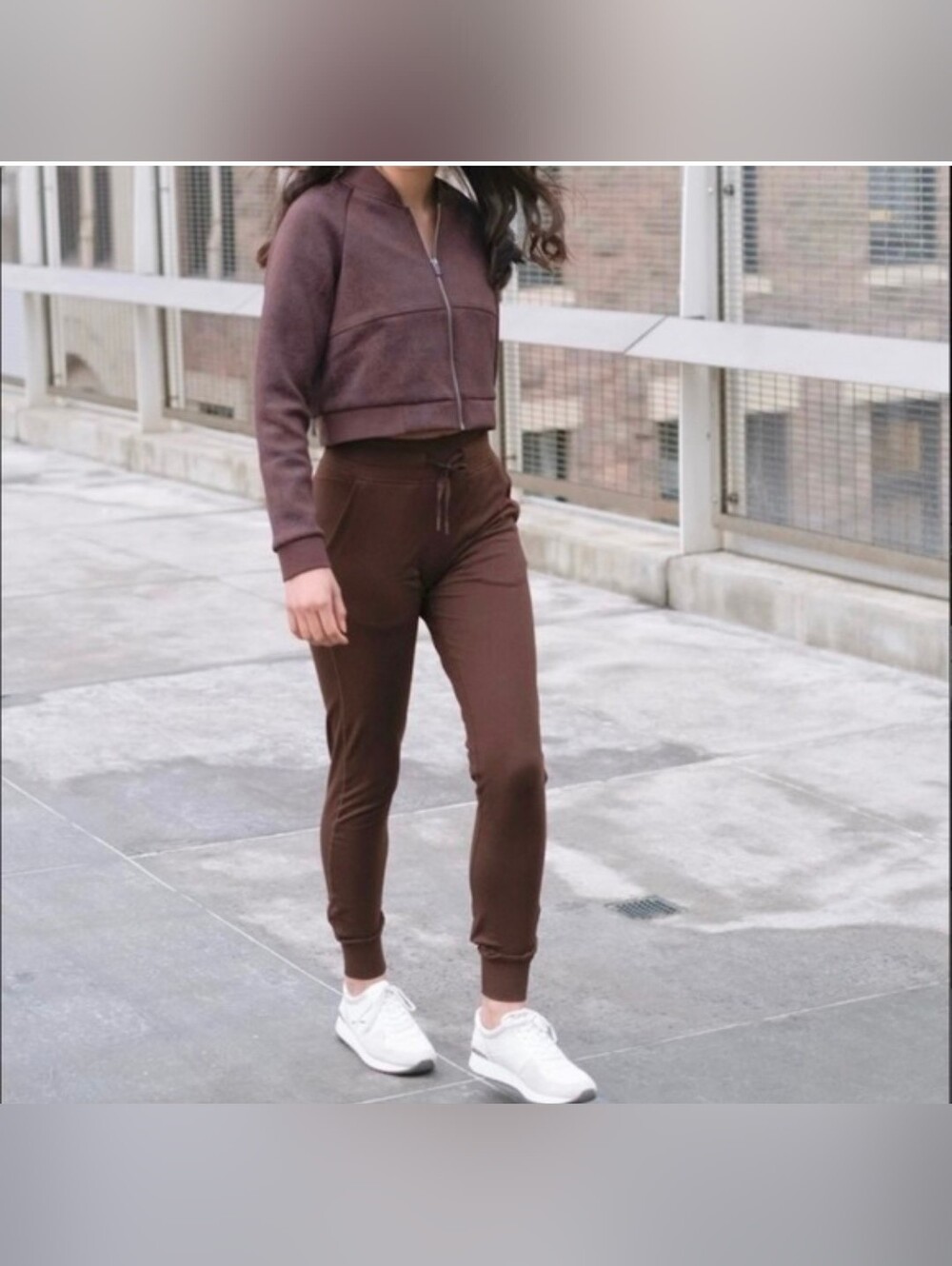 Balance Athletica Brown Slim Jogger Pants